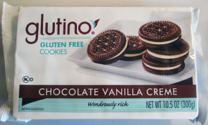 Glutino gluten-free chocolate vanilla creme cookies